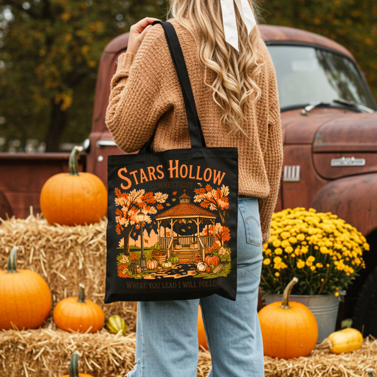 Stars Hollow Tote Bag – 100% Cotton, Eco-Friendly Gilmore Girls Inspired Design