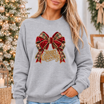 Christmas in Velvet & Tartan 🎀🎄✨ Cosy Christmas Sweatshirt