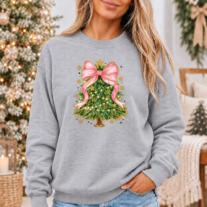 Pretty in Pink Christmas Magic 🎀🎄✨ Cosy Christmas Sweatshirt