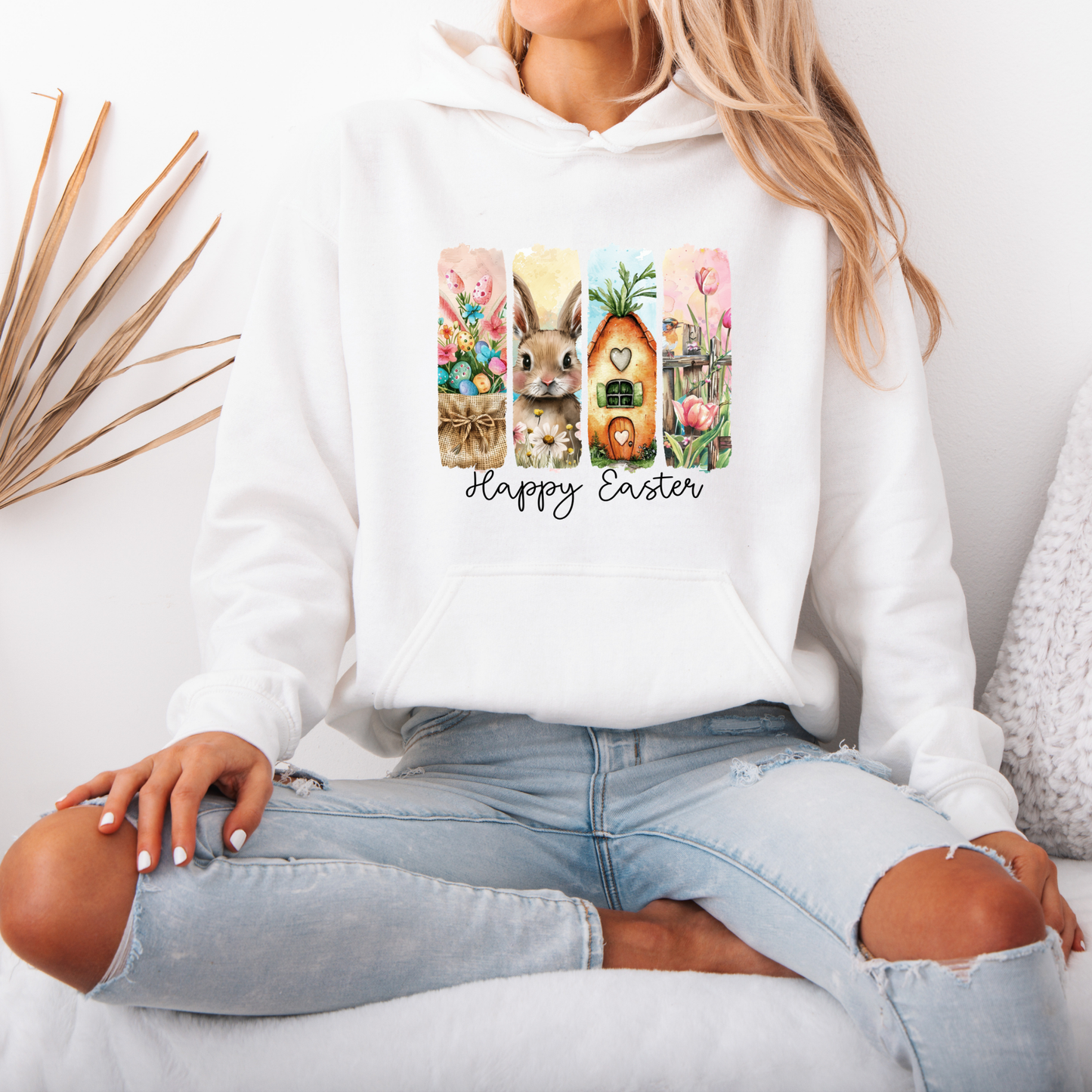 Happy Easter Bunny Hoodie 🐰🌸🥕✨