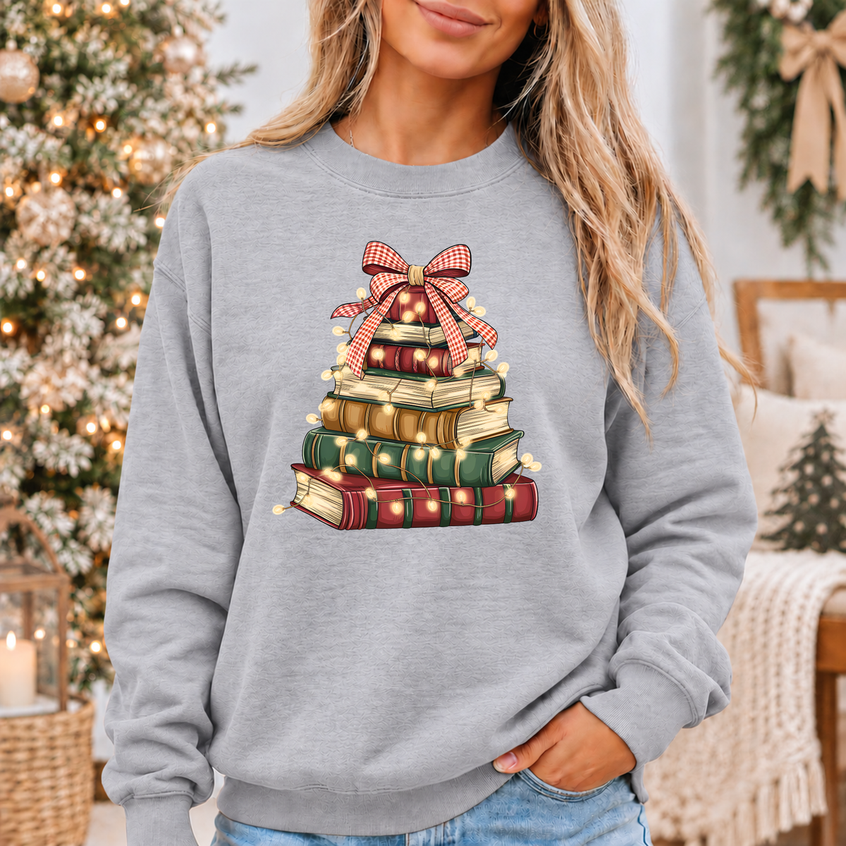 A Very Bookish Christmas 🎄📚 Cosy Christmas Sweatshirt