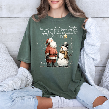 🎅☃️ Santa and Snowman ☃️🎅  100% Organic Cotton T-Shirt