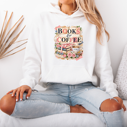 Books & Coffee Vintage ✨Luxuriously Thick Hoodie✨ 📚 ☕️