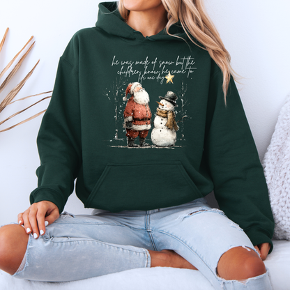 🎅☃️ Santa and Snowman ☃️🎅 Luxuriously Thick Hoodie