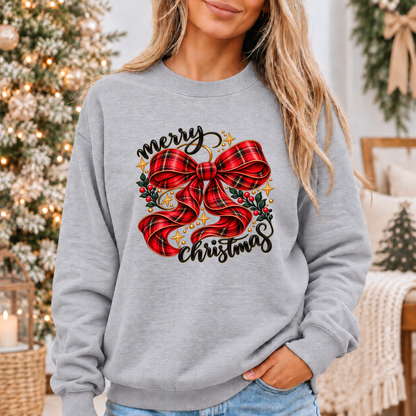 A Tartan Christmas Wish 🎀✨  Cosy Christmas Sweatshirt