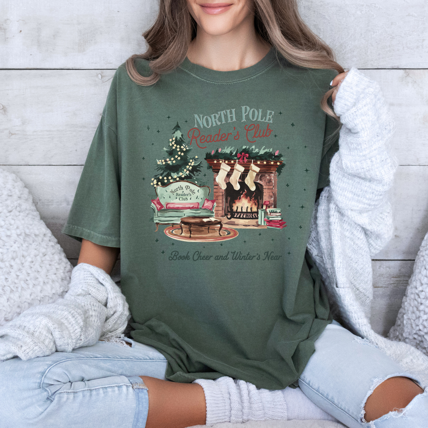 📚❄️ North Pole Reader’s Club ❄️📚  100% Organic Cotton T-Shirt