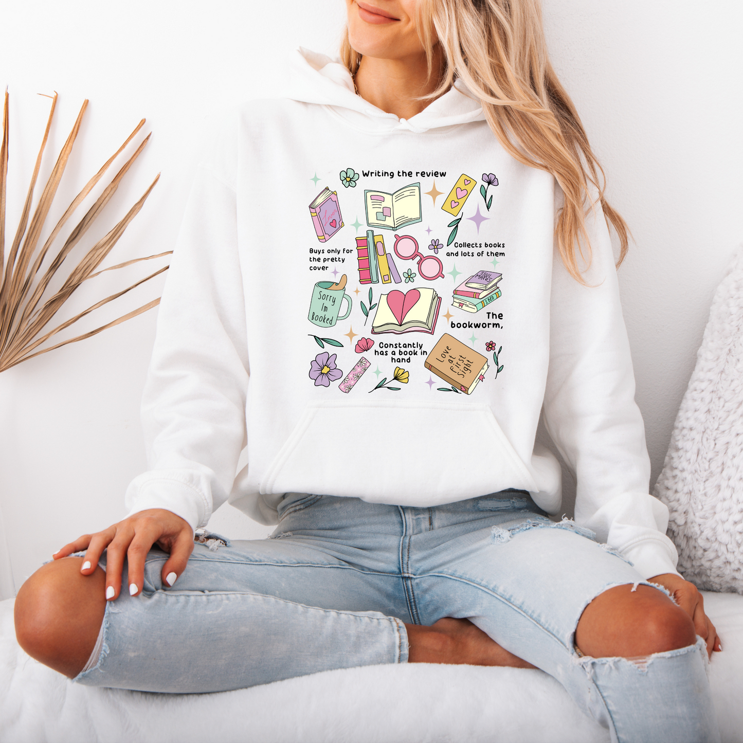 Literary Love Affair Oversized Hoodie hoodie Organic Cotton