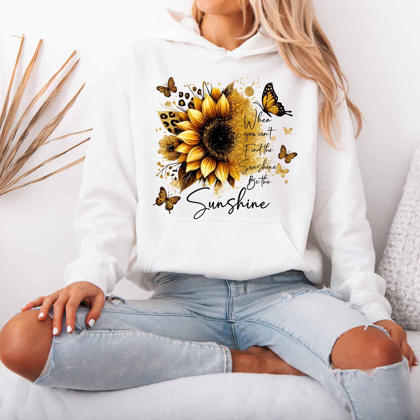 🌻🦋 Sunflower & Butterflies 🦋🌻✨ Luxuriously Thick Hoodie✨