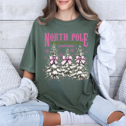 🌲❄️ North Pole Tree Farm ❄️🌲  100% Organic Cotton T-Shirt