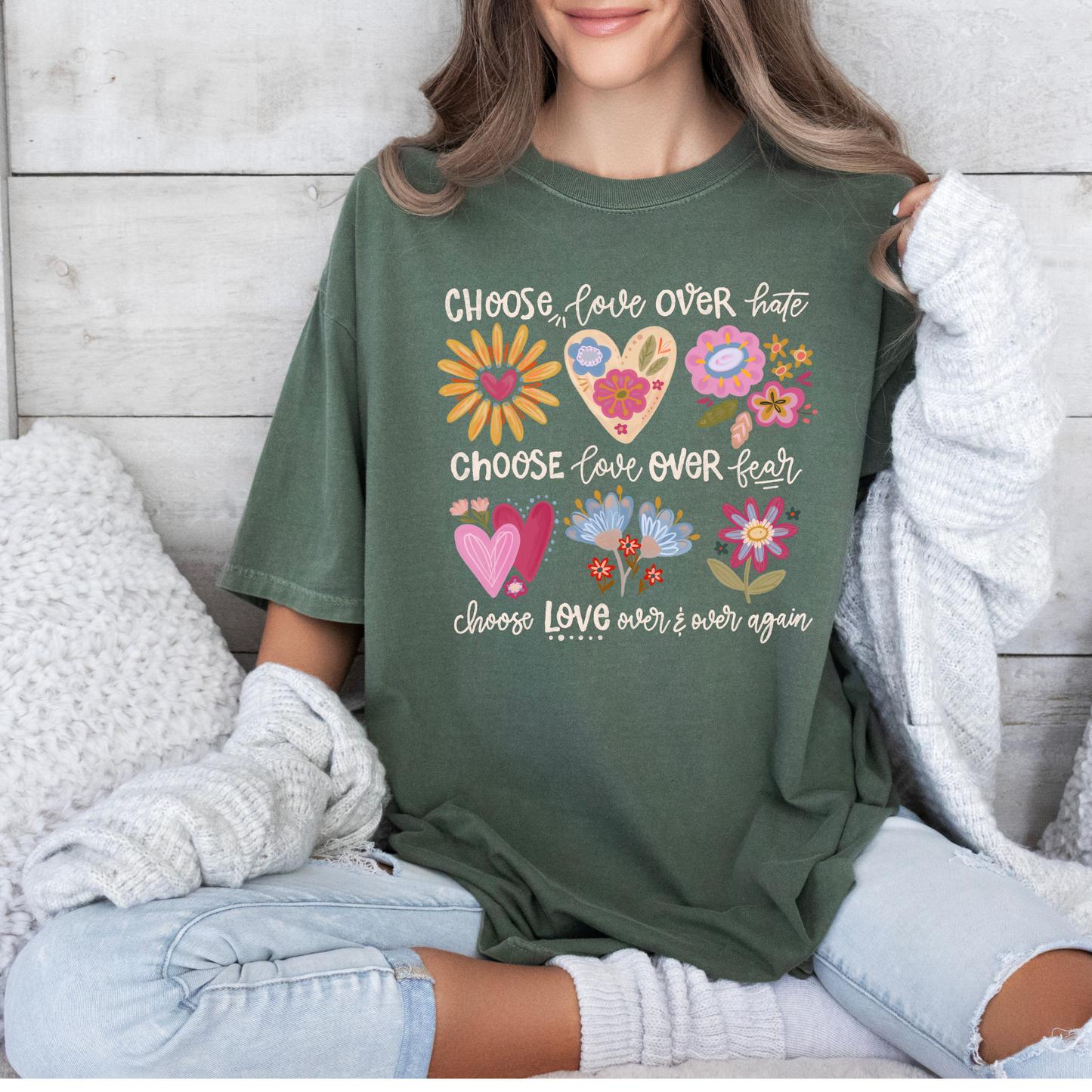 Choose Love T-shirt 100% Organic Cotton