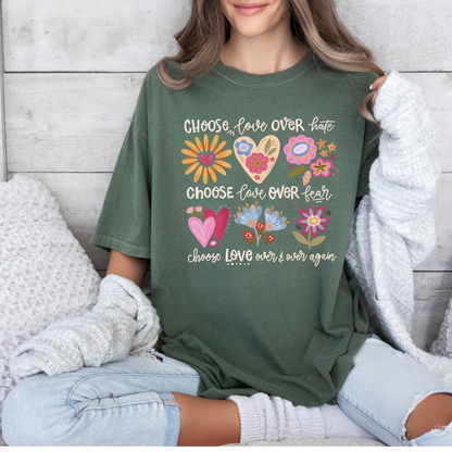 Choose Love T-shirt 100% Organic Cotton