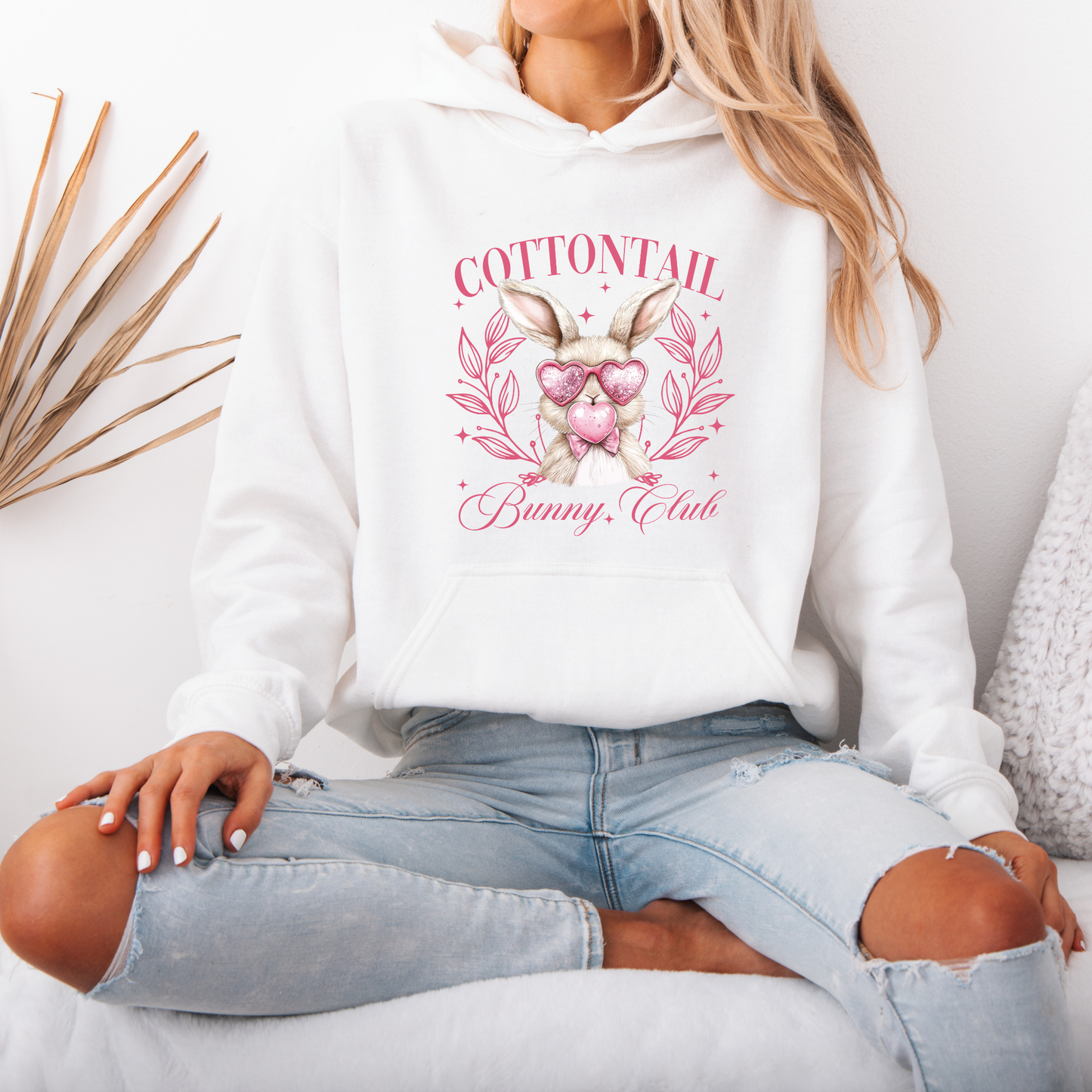 Cottontail Bunny Club Hoodie 🐰💖🌷✨