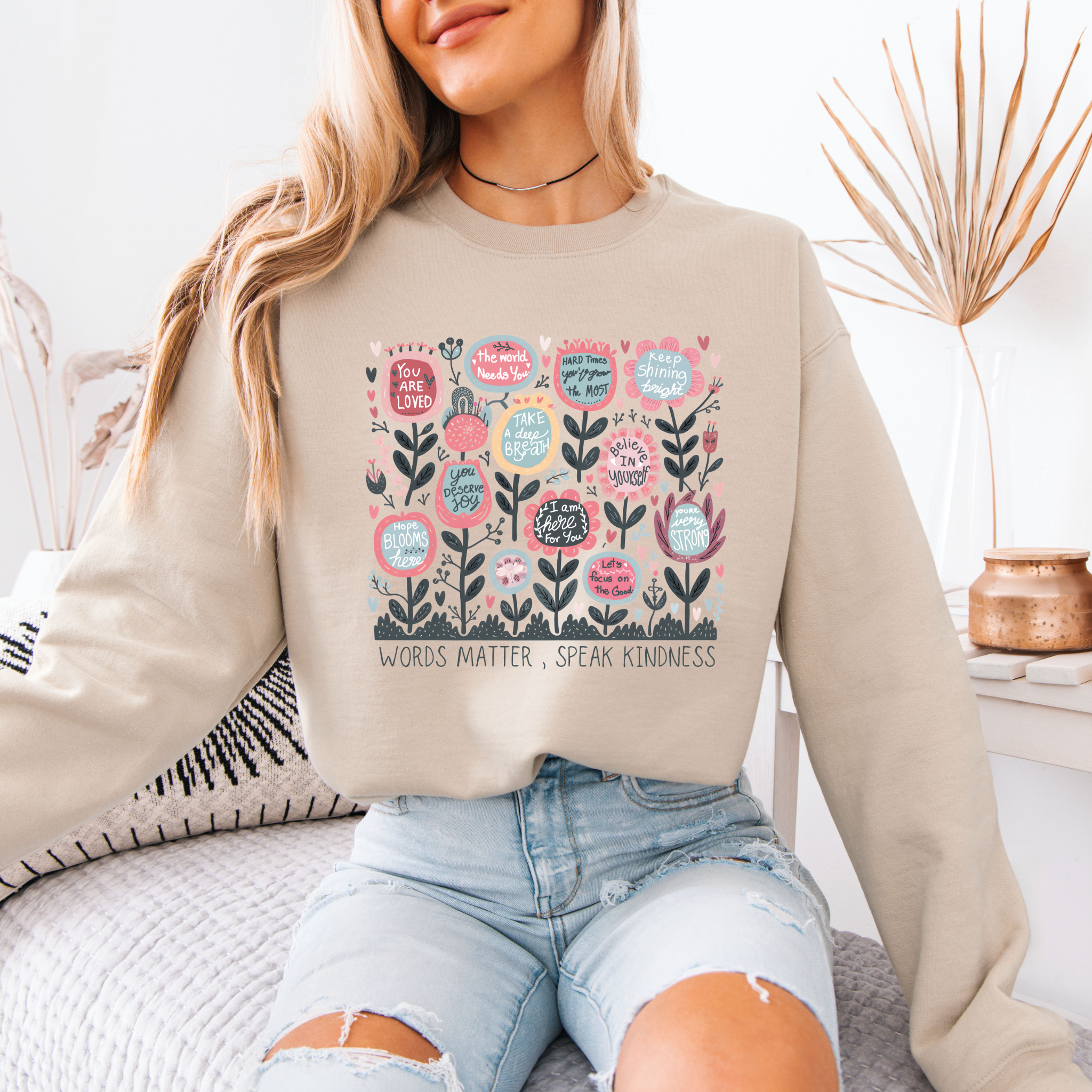 Words Matter Cotton Sweatshirt
