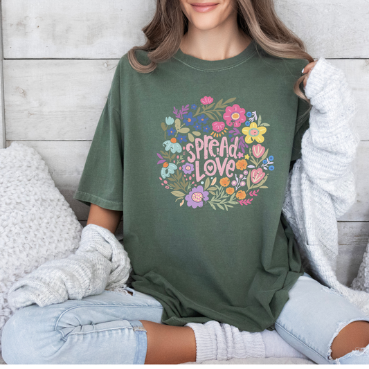 Spread Love  T-shirt 100% Organic Cotton
