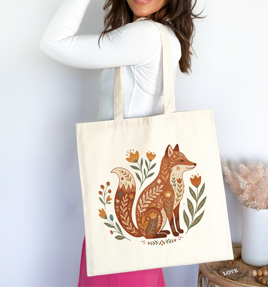 🍂🦊 Forest Spirit Tote Bag 🌿🤎