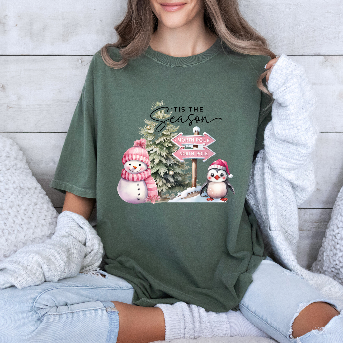 💕🌟 Pink North Pole 🎅🏼  100% Organic Cotton T-Shirt