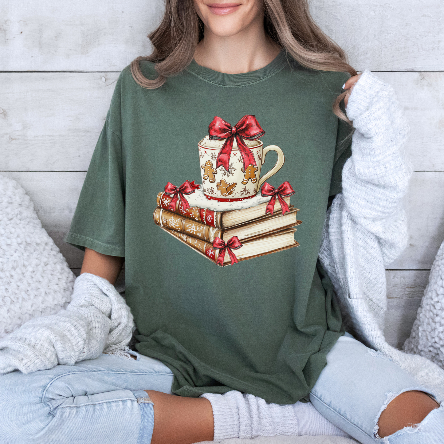 🍪📖 Gingerbread & Stories ✨ 100% Organic Cotton T-Shirt