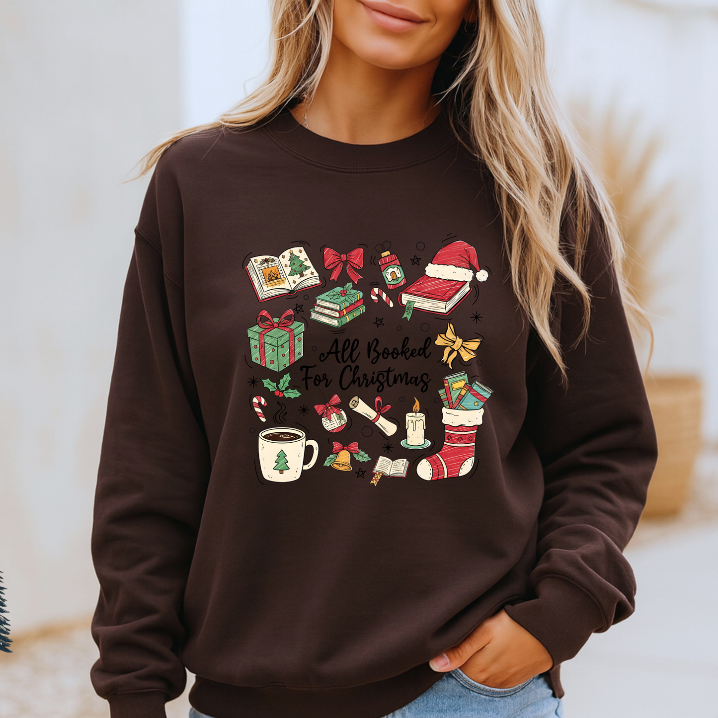 📚✨ Bookish Christmas ✨📚 Organic Cotton Sweatshirt 📚✨