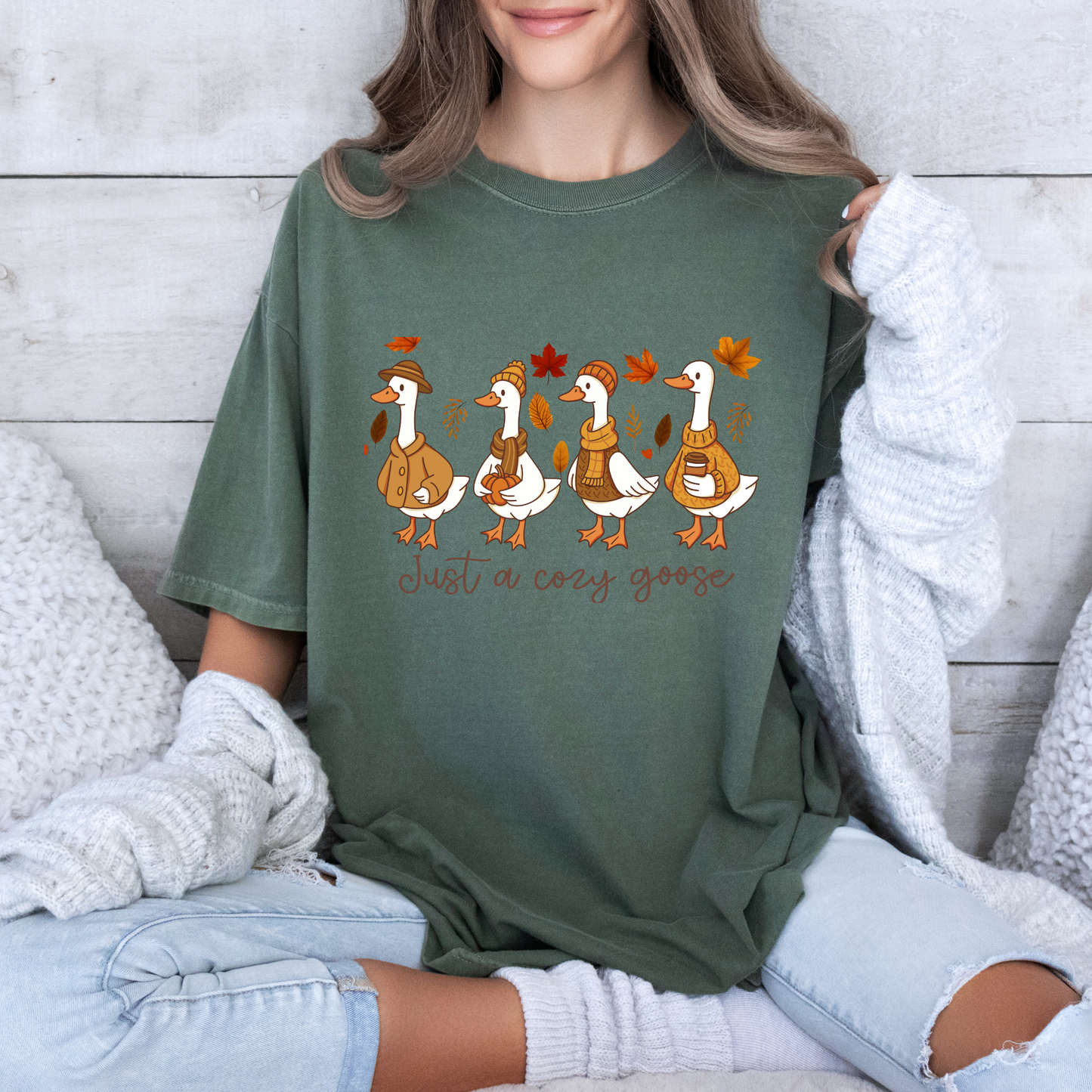 Just a Cozy Goose - 100% Organic cotton T-shirt