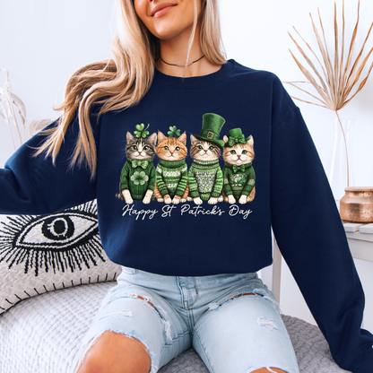 Lucky Cats St. Patrick’s Day Sweatshirt 🍀🐱
