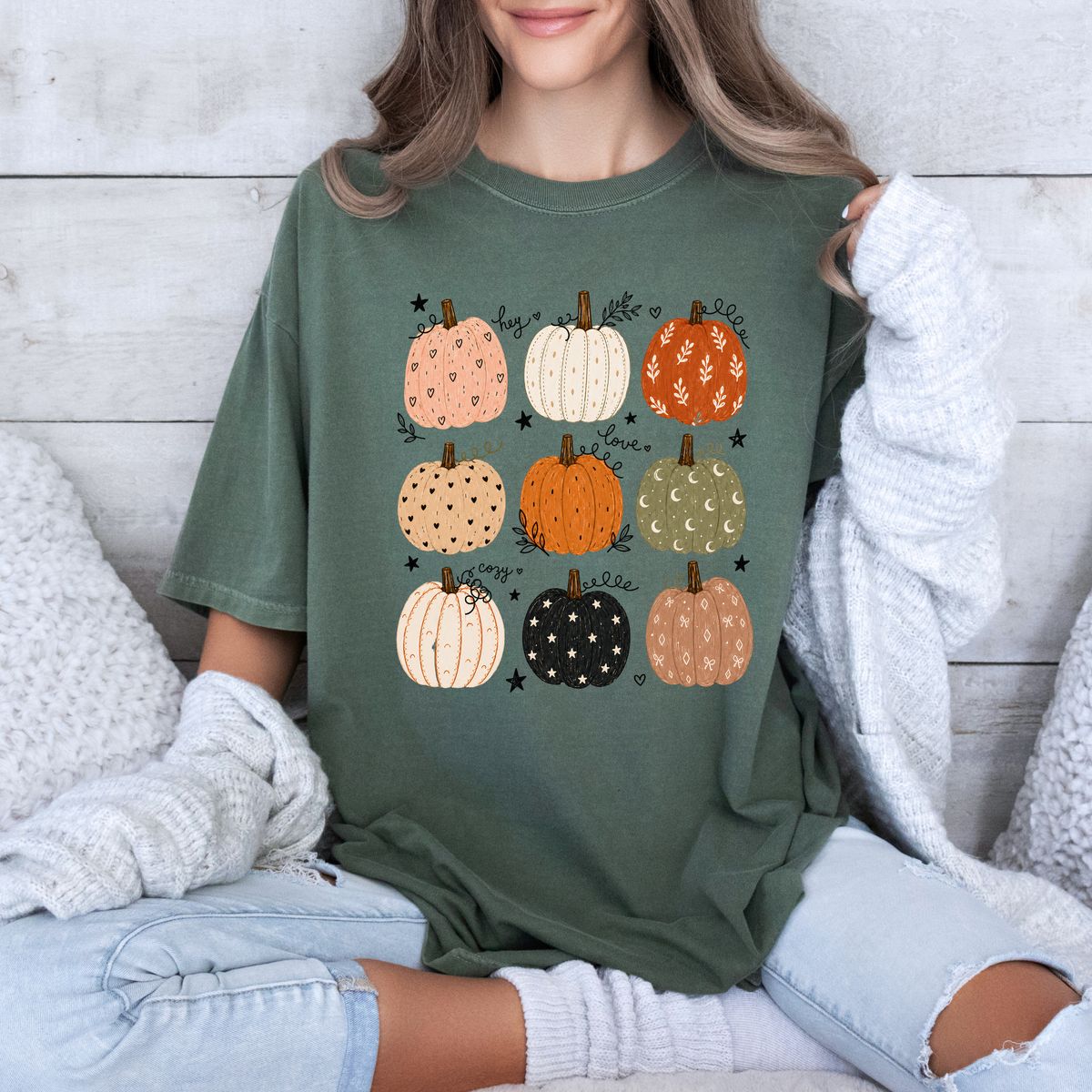 🎃🍂 Pumpkin Patch Cuties Cotton T-Shirt 🧡✨