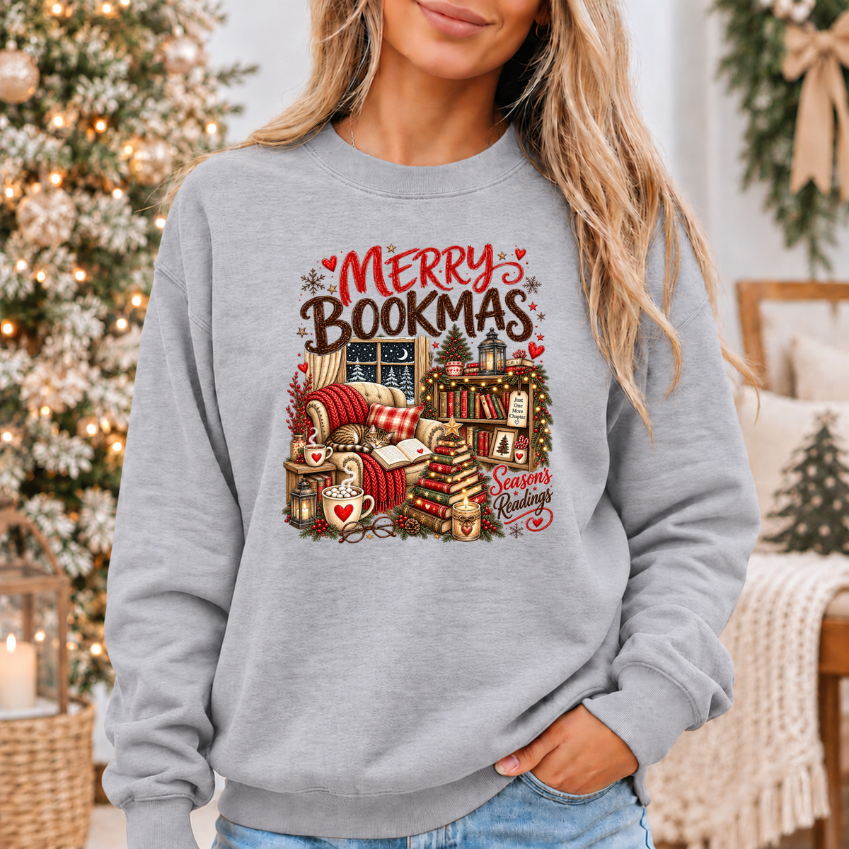 Merry Bookmax & Cosy Chapters 🎄📚❤️ Cosy Christmas Sweatshirt