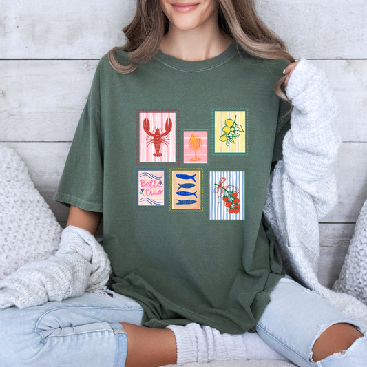 🍋🇮🇹 Amalfi Coast Graphic Tee 🌊✨