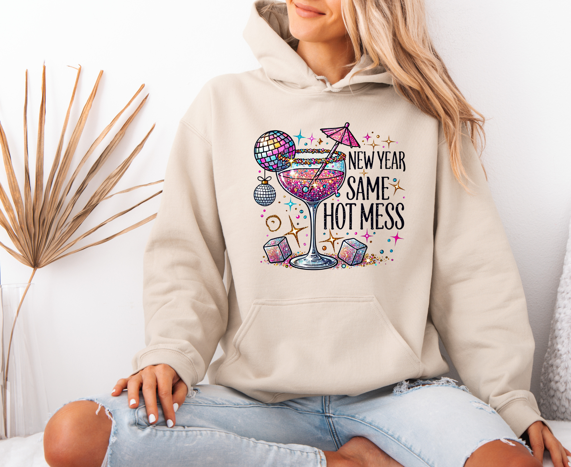 Hot Mess Drink Oversized Hoodie