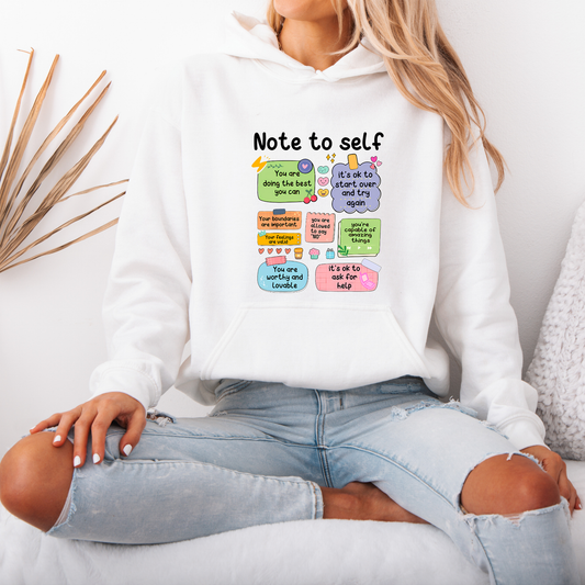 ✨ Note to Self Affirmation Hoodie