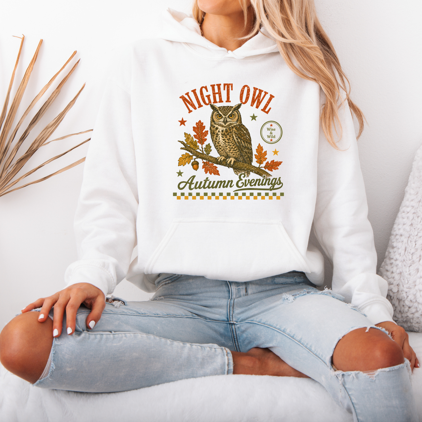 🦉 Night Owl Autumn Evenings Hoodie 🍂✨