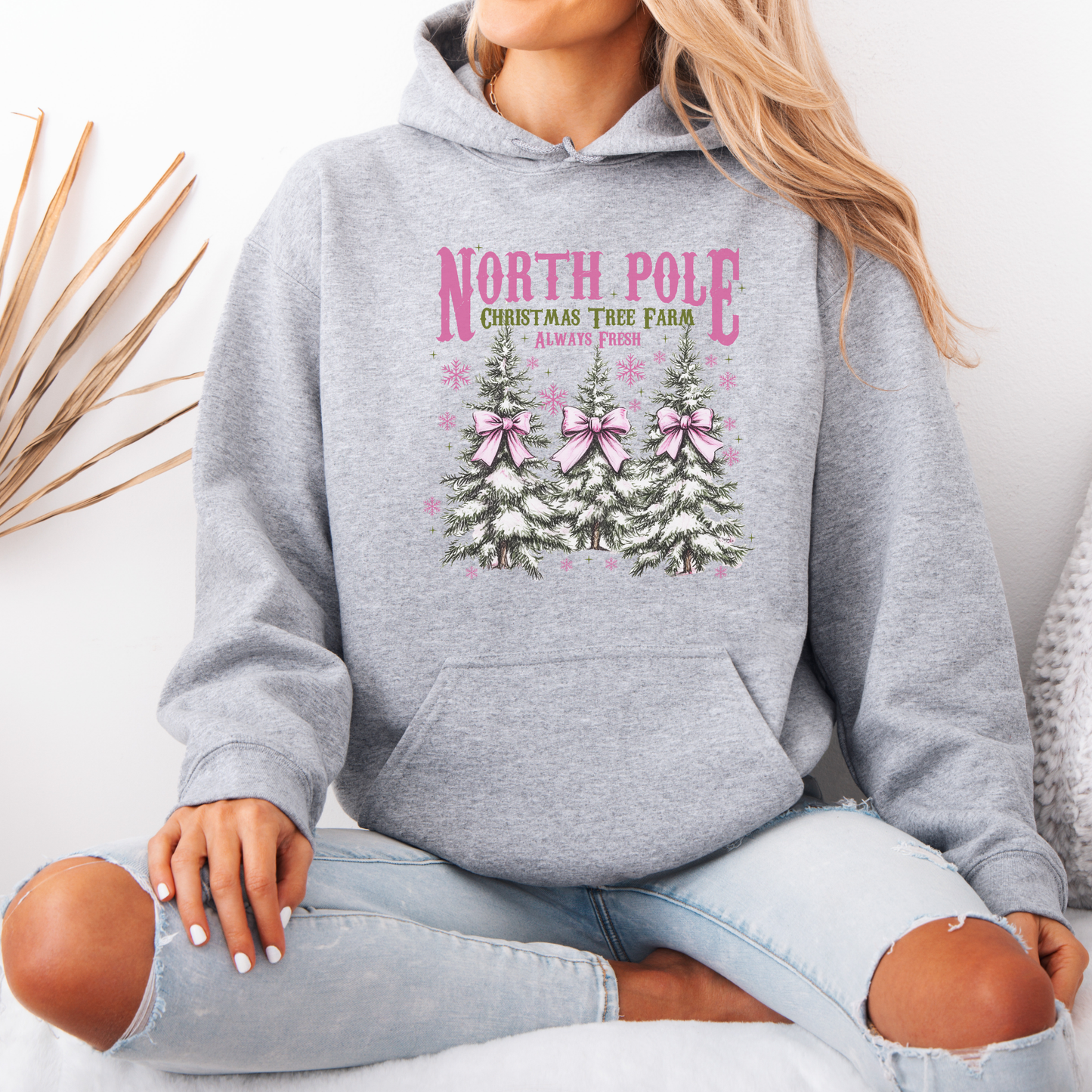🌲❄️ North Pole Tree Farm ❄️🌲 Luxuriously Thick Hoodie