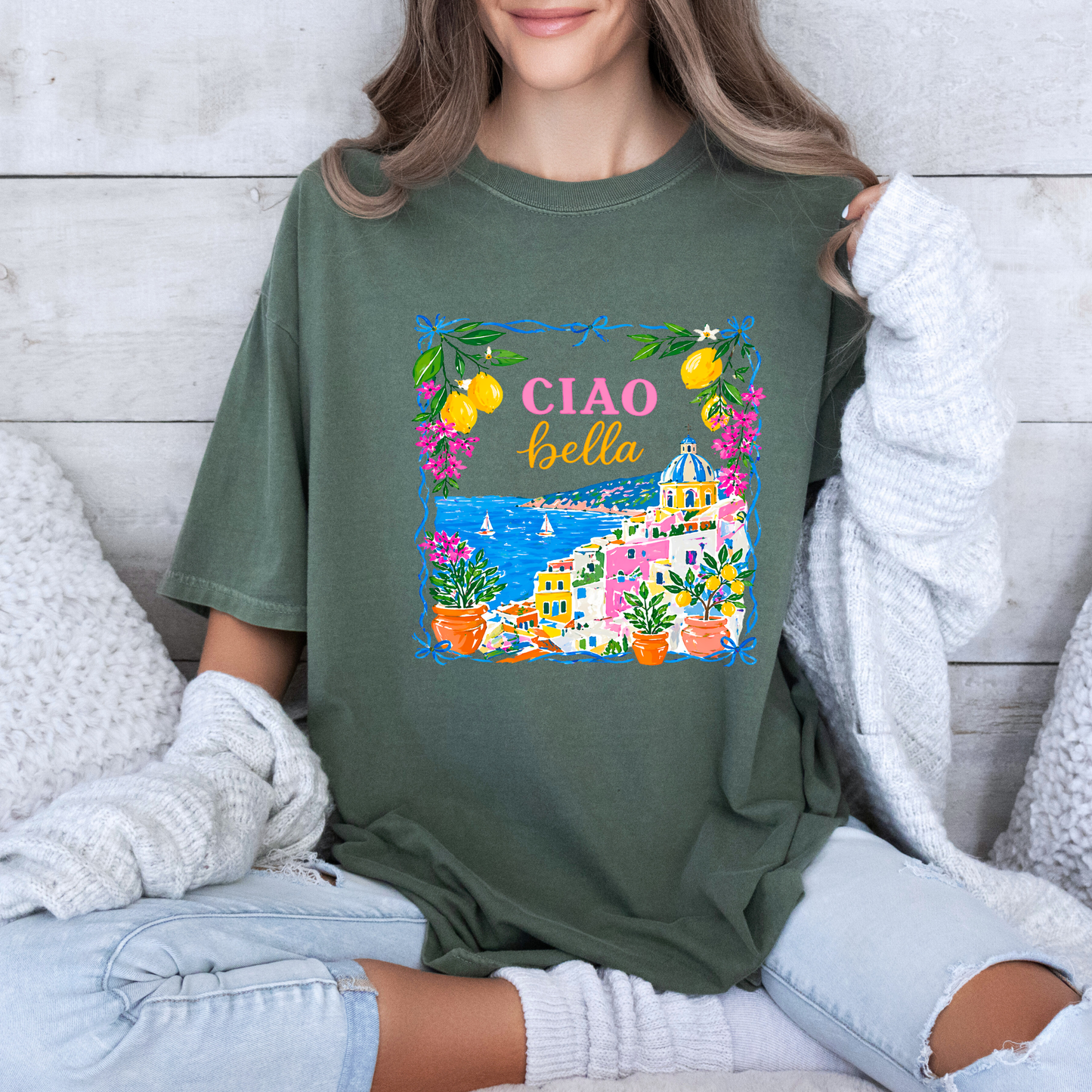 💙 Ciao Bella Seaside T-Shirt 🍋🌊