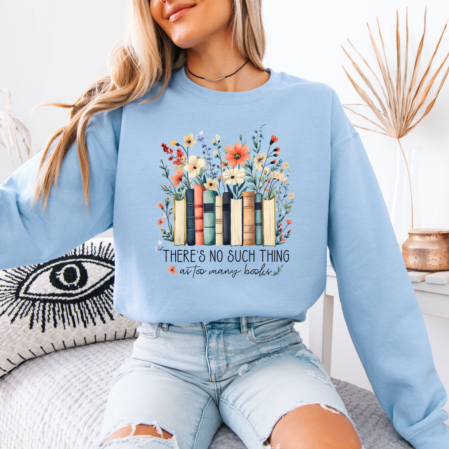 Blossoms and Books Sweatshirt 📚✨