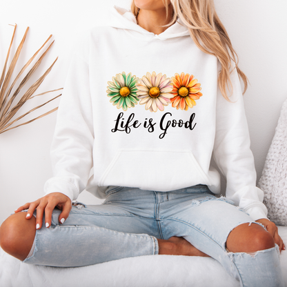 Life Is Good Daisy ✨Luxuriously Thick Hoodie✨ 🌼