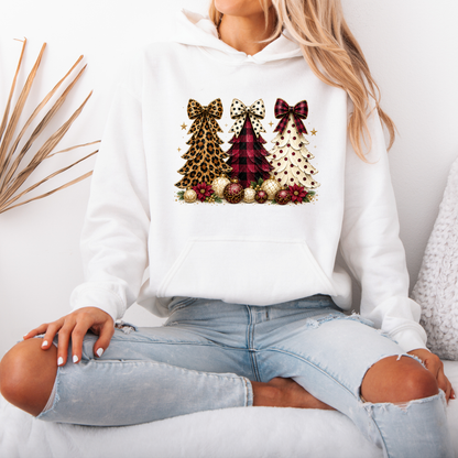 Christmas Trees & Pretty Bows 🎄🎀✨  Premium Christmas Hoodie