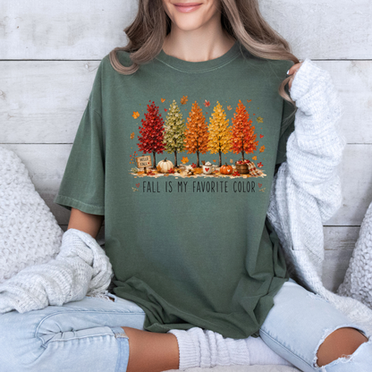 🍂🎨 Fall Is My Favourite Colour Cotton T-Shirt 🍁✨