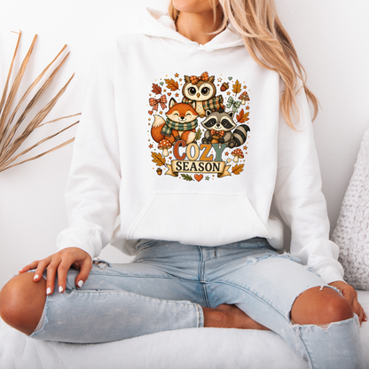 🍂☕ Cozy Season Friends Premium Hoodie 🎃✨