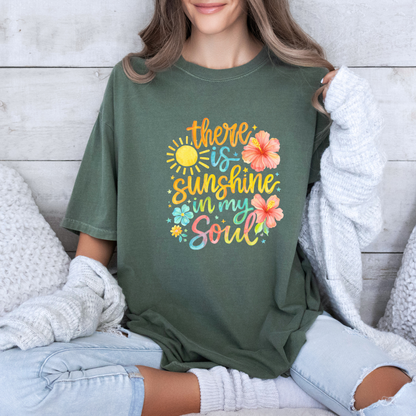 ☀️🌺 There Is Sunshine In My Soul T-Shirt ✨💛