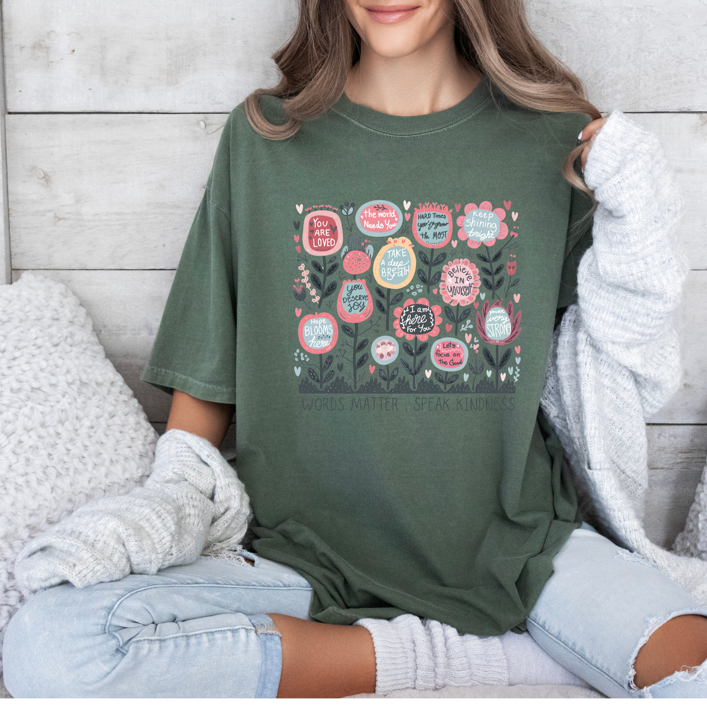 Words Matter T-shirt 100% Organic Cotton