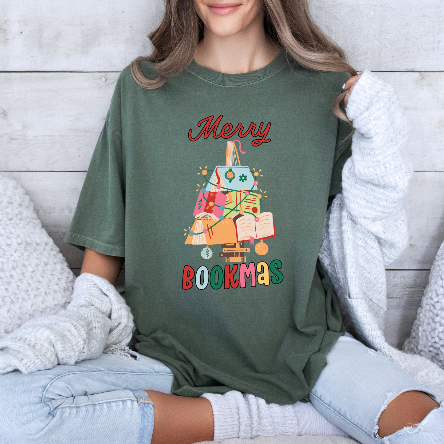 🎄📚 Merry Bookmas ✨ 100% Organic Cotton T-Shirt
