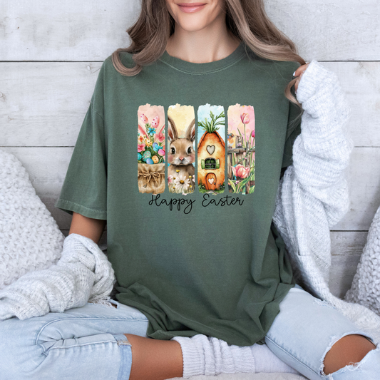 Happy Easter Bunny Graphic T-shirt🐰🌷🥕✨