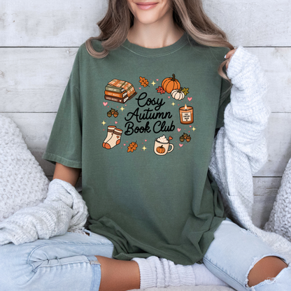 Cosy Autumn Book Club T-Shirt 📚🍂