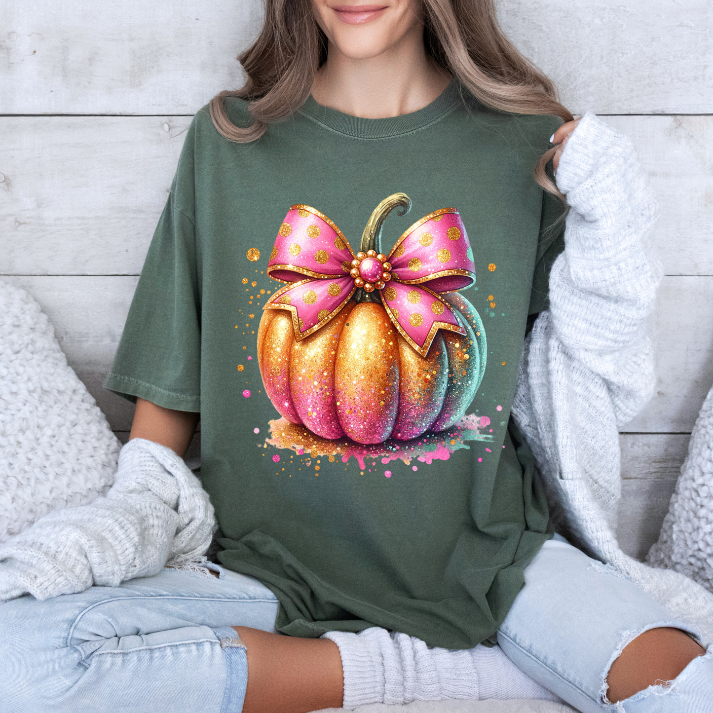 Glitter Pumpkin - 100% Organic cotton T-shirt