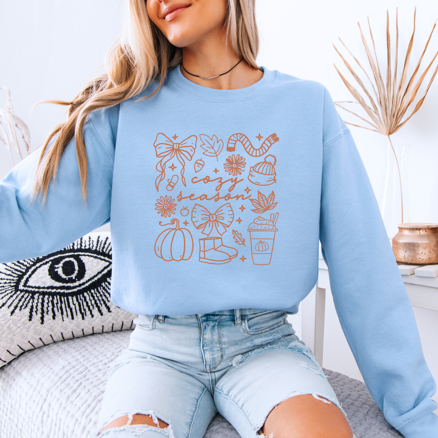 Cozy Season Organic Cotton Crewneck Sweatshirt