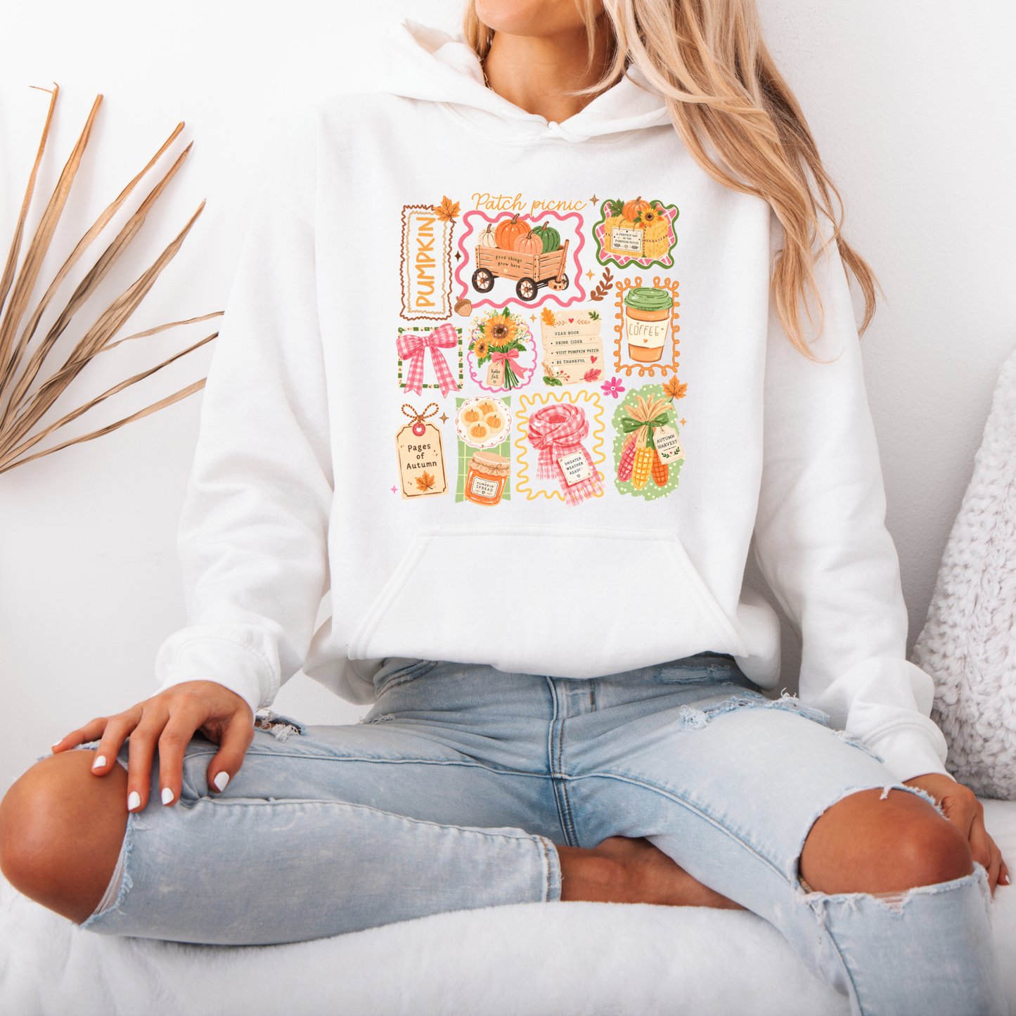 Pumpkin Patch Picnic Autumn Hoodie 🎃🍂