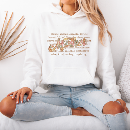 Mother Definition Luxury Thick Hoodie 🤍✨