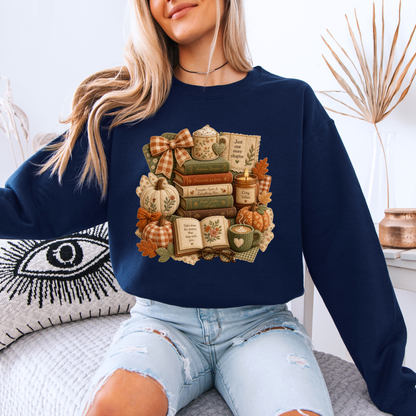 🍂📚 Autumn Stories & Cozy Chapters Sweatshirt 🎃☕