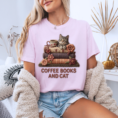 🧶✨ Coffee, Books & Cat Cozy🐱📚

100% Organic Cotton T-Shirt