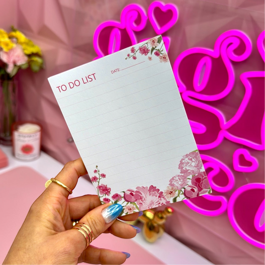 Floral Bloom To Do List Pad 🌸✨📝