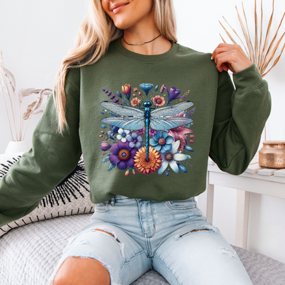 Dragonfly Garden Magic🦋🌺✨ 
 Sweatshirt ✨